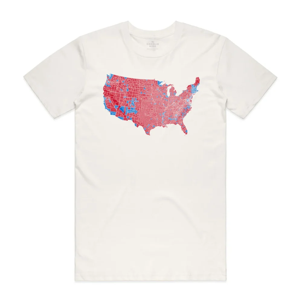Charlie Kirk Map Tee