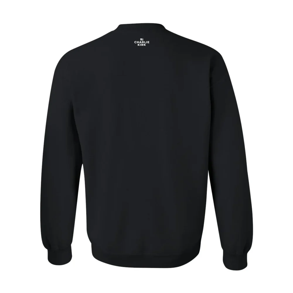 CharlieKirk Live Free Crewneck Backside